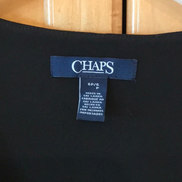 NWT CHAPS long sleeveless wrap-like dress - size 6P - Picture 5 of 9